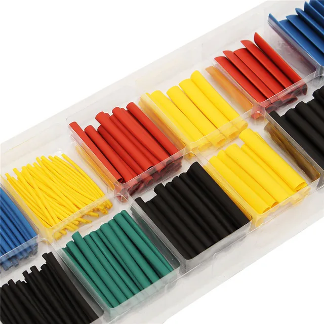 280pcs 8 Sizes Multi Color Polyolefin 2:1 Heat Shrink Tubing Tube Sleeving Tube Assortment Sleeving Wrap Wire Kit tubes Kits 3