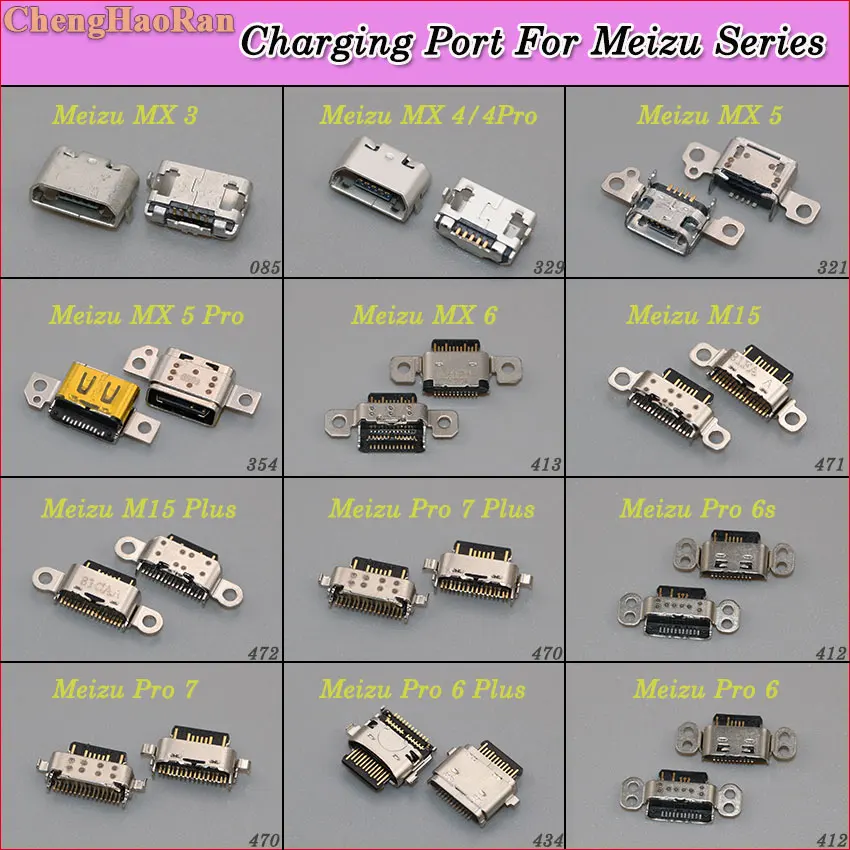 

ChengHaoRan for Meizu series MX 1 2 3 4 4Pro 5 5pro 6 M15/Plus Pro 7 plus Pro 6/6s/6plus micro usb jack charging port connector