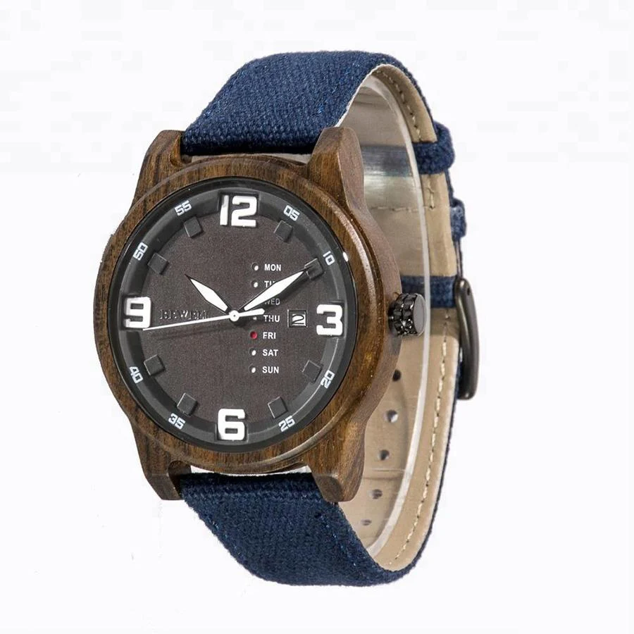 

BEWELL belt canvas wood case male simple wooden watches man wristwatches new model watches for man W156A