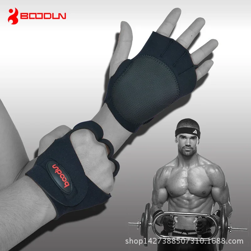 BOODUN Body building Gloves Shock Absorption Weightlifting Metacarpal