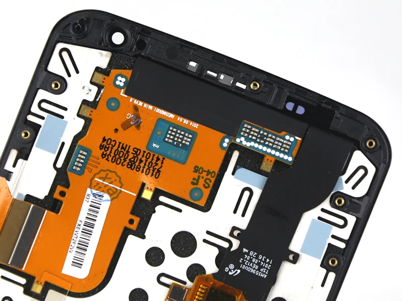 Работа 10 шт./лот для motorola nexus 6 lcd с рамкой дигитайзер сборка замена без битых пикселей