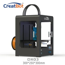 DX03 300*250*300mm CreatBot 3d printer Triple Extruder Cheap 3D Printers Metal Frame