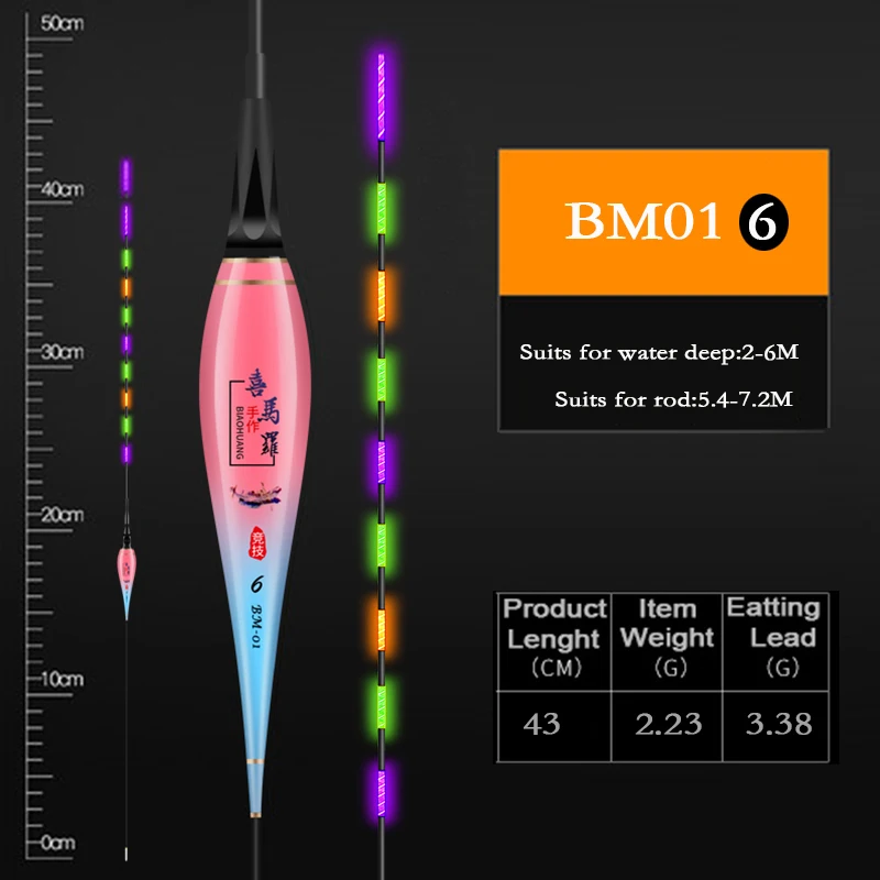 Рыболовный поплавок Специальный фиолетовый свет светящиеся поплавки высокая яркость Рыболовные Поплавки высокие разумные Электронные Поплавки