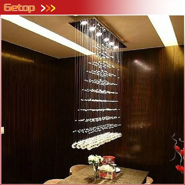 

GETOP Modern Minimalist LED Crystal Chandelier Curtain Crystal Light Living room Bar Lights Lustres De Cristal Chandeliers