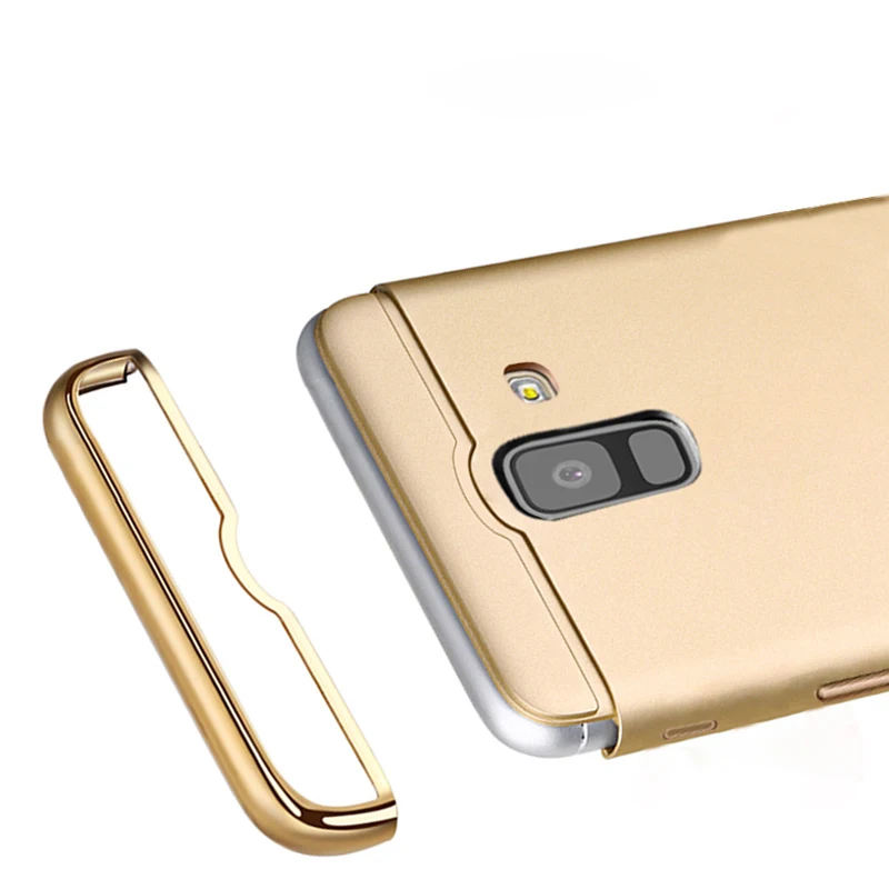 Для Samsung Galaxy J6 2018 чехол Роскошный для задней панели Покрытие 3 в 1 Твердый Чехол
