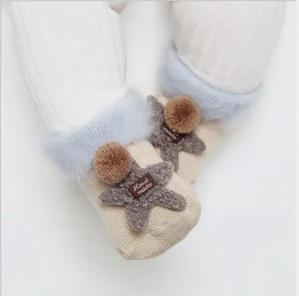 Детские махровые носки, теплые зимние толстые хлопковые носки для новорожденных мальчиков и девочек, милые носки для малышей, забавные носки с животными для малышей - Цвет: 2