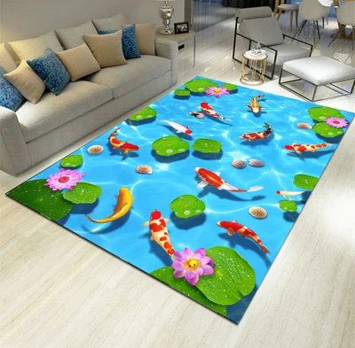 1200 мм* 1800 мм Средиземноморский Стиль 6 мм 3D ковёр для гостиной коврик для спальни прямоугольный поглощают воду коврик, мат украшение дома