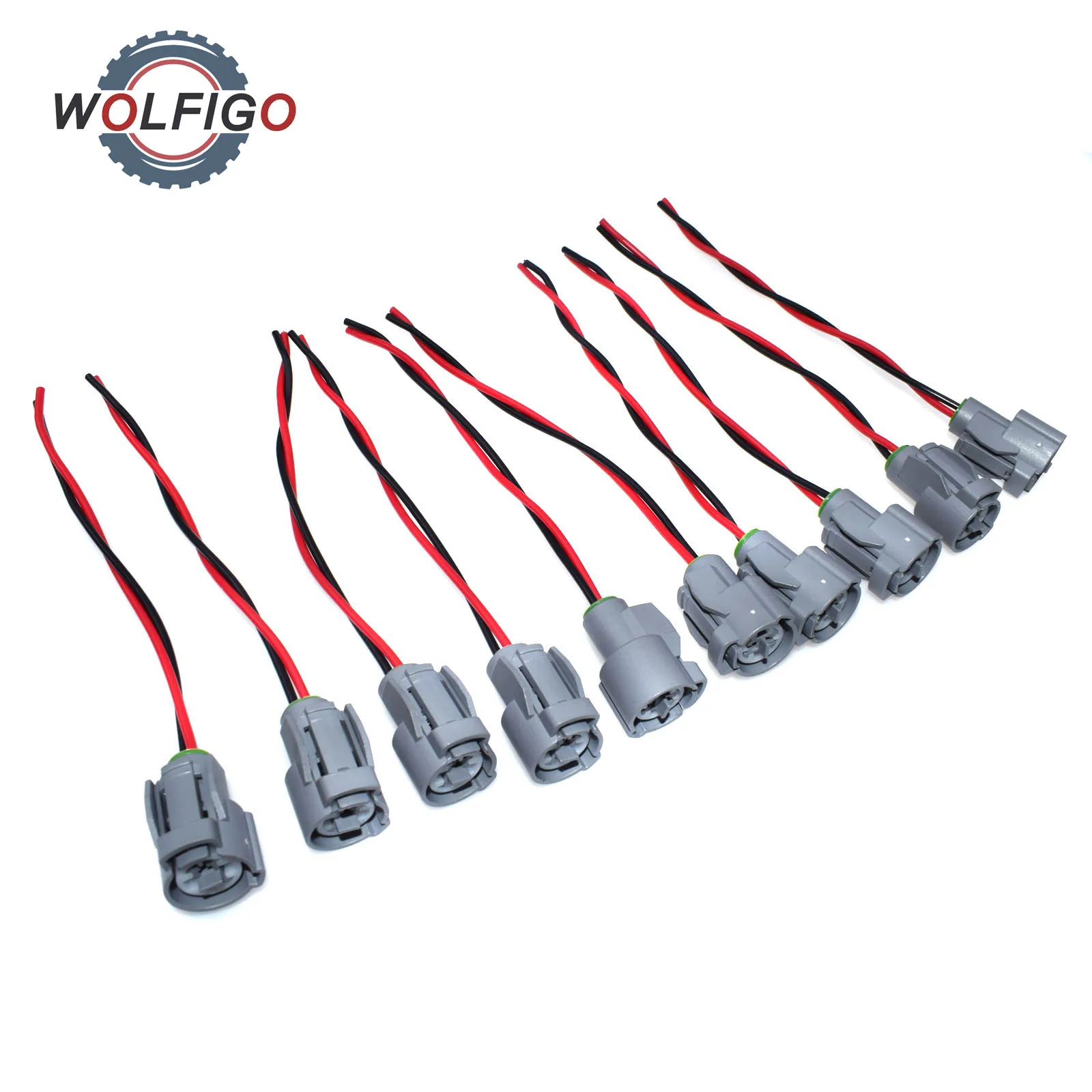 Wolfigo New Intake Air Temperature Fan Knock Sensor Iat Intake Air Temperature Plug Pigtail For