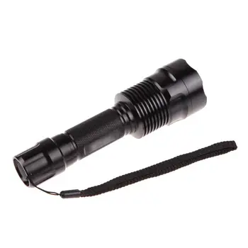 

2000Lm C12 CREE XPL V5 LED Flashlight Aluminum Portable Torches Brass Copper Base 1-Mode Torch for Camping