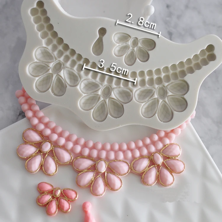 

Luyou DIY Pearl String Beads Sugarcraft Silicone mold fondant mold cake decorating tools chocolate gumpaste mold 1383