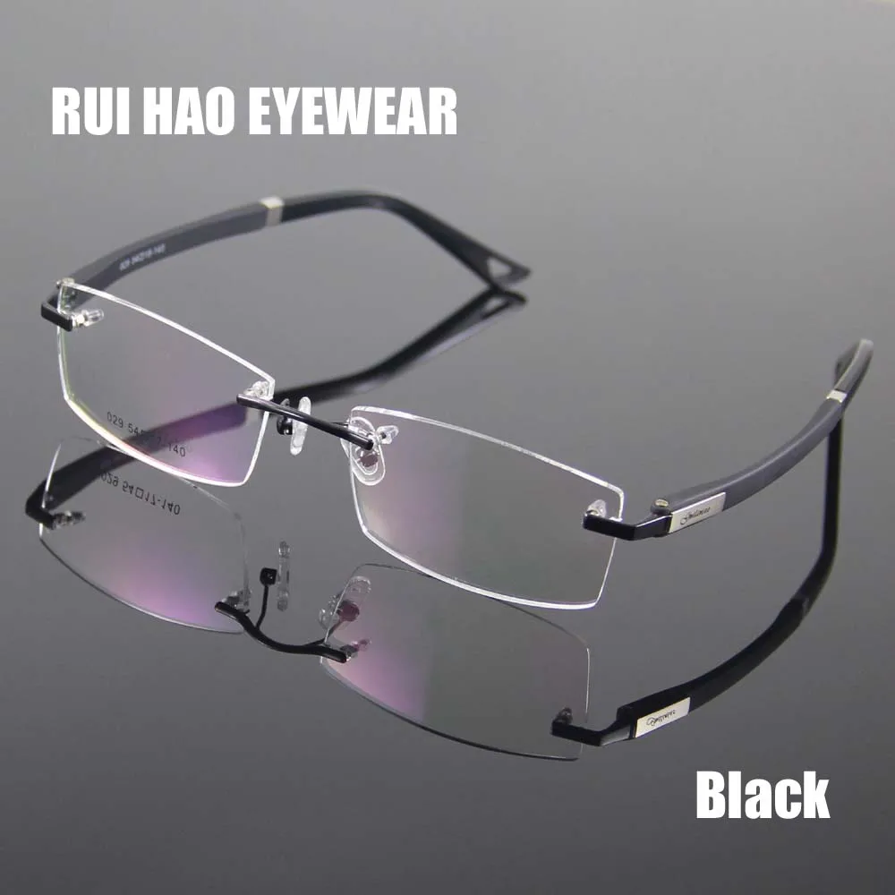 Rimless Glasses Frames Designer Rim Spectacles Men Eyeglasses Women Frame Prescription Eyewear