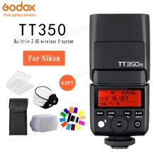 Godox TT350N софтбокса Speedlite Flash ttl вспышка для фотокамер Speedlite HSS 1/8000s для Nikon D750 D7000 D7100 D7200 D5100 D5200 D5000 D300 D300S D3200 D3100 D200 D800