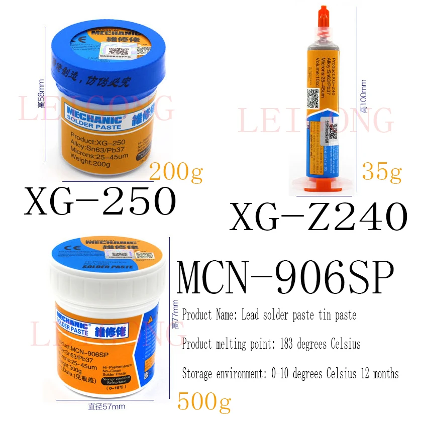 

1pcs Free shipping MECHANIC Solder Paste solder flux fpr bga repairing 906SP XG-250 XZ-Z40