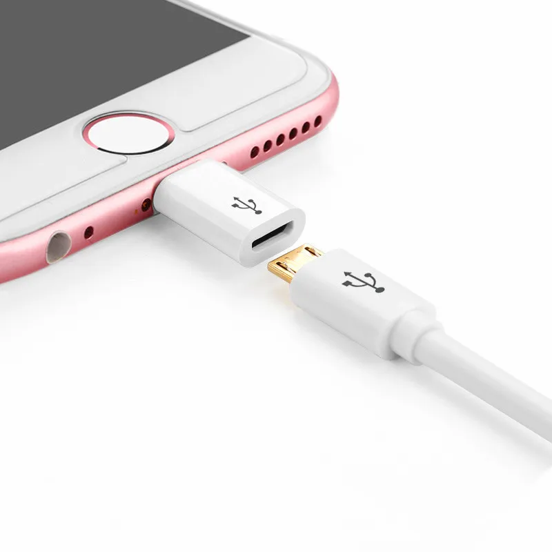 3 шт. микро Usb к Lightning адаптер зарядный кабель для IPhone XS Max XR X 10 8 7 6 6S Plus 5 Microusb Pin