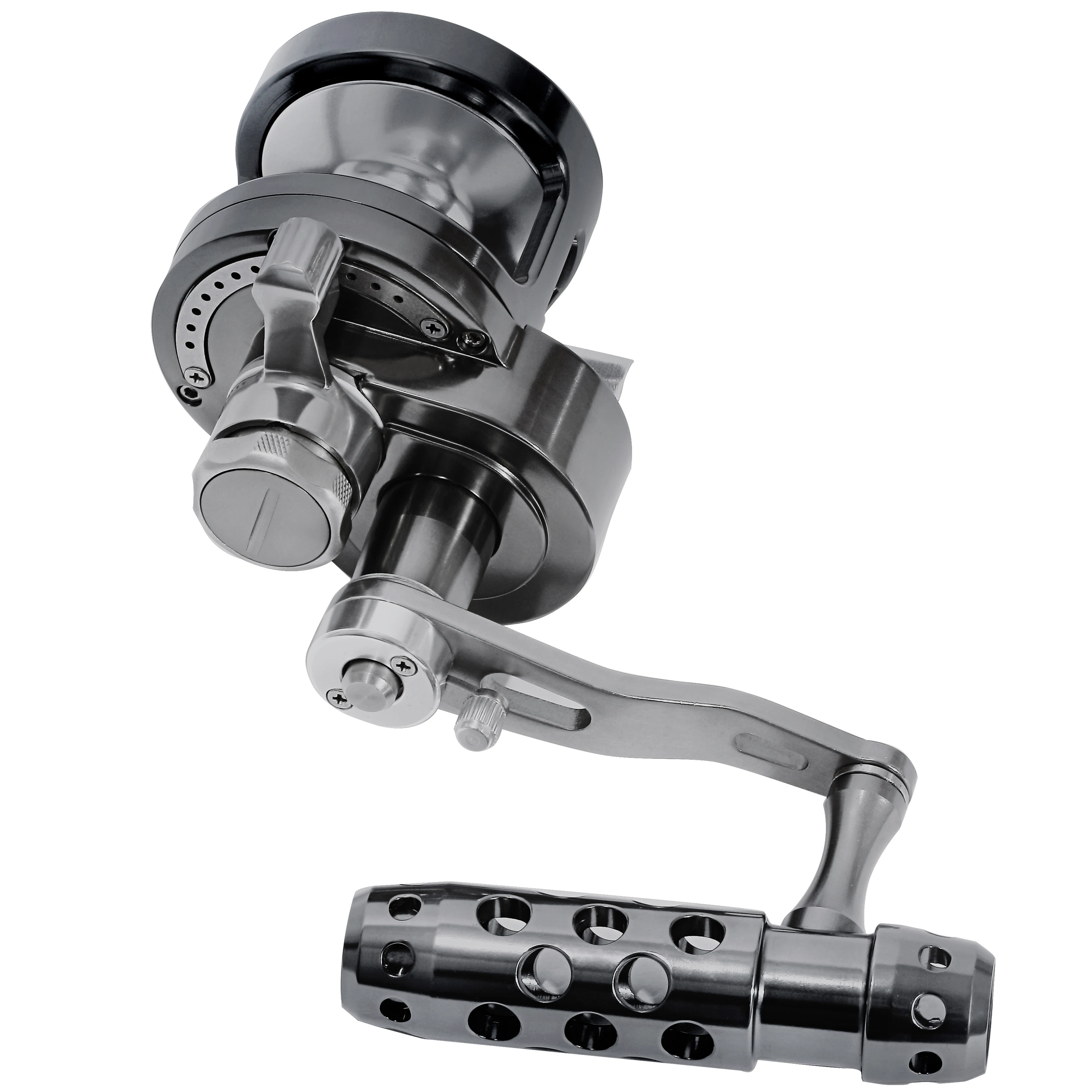 CNC MACHINED JIGGING SALTWATER FISHING REEL 2 SPEED LEVER DRAG FOR BIG GAME BOAT TROLLING FISHING