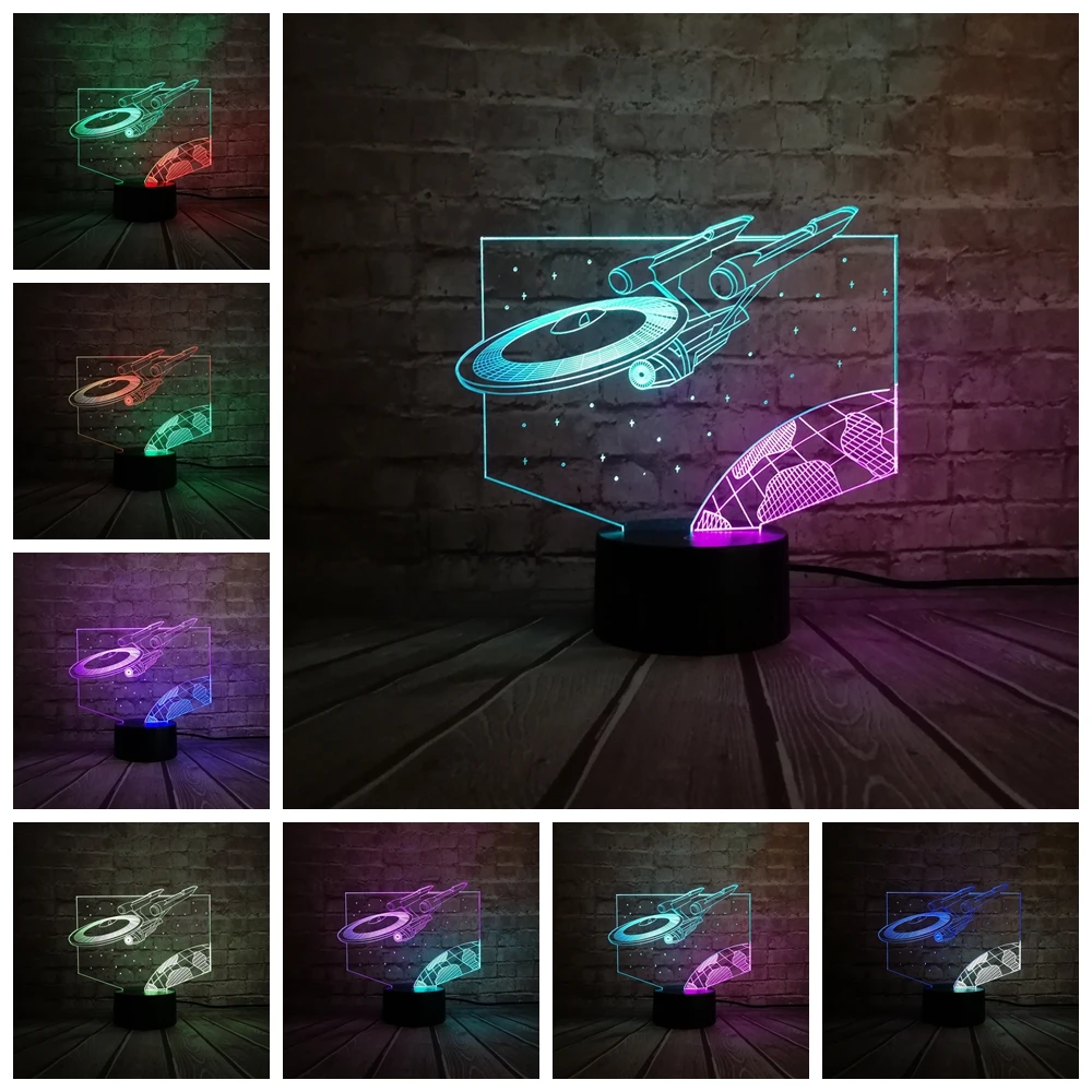 Цветная 3d лампа с героями мультфильмов светодиодная для домашнего декора ночник