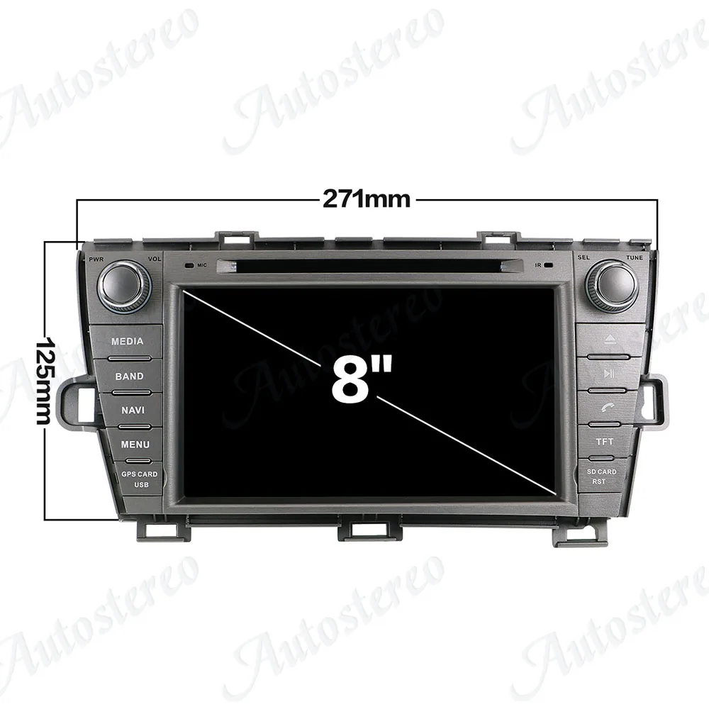 Top Android 9 Car DVD Player GPS Navigation Stereo head unit for Toyota Prius 2009-2013 Car Radio tape recorder multimedia player 4G 5