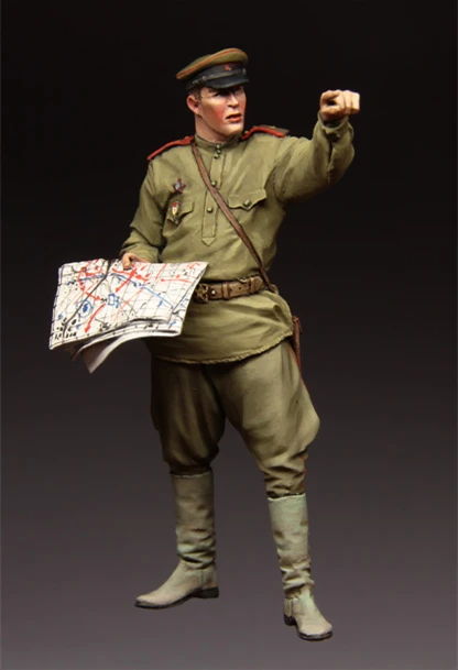 1/35 модельная фигурка из смолы набор 113 красный армейский полицейский разобранный