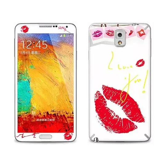 Фото поцелуи Роскошные Наклейка Для Samsung Galaxy Note 3 Закаленное Стекло Экрана