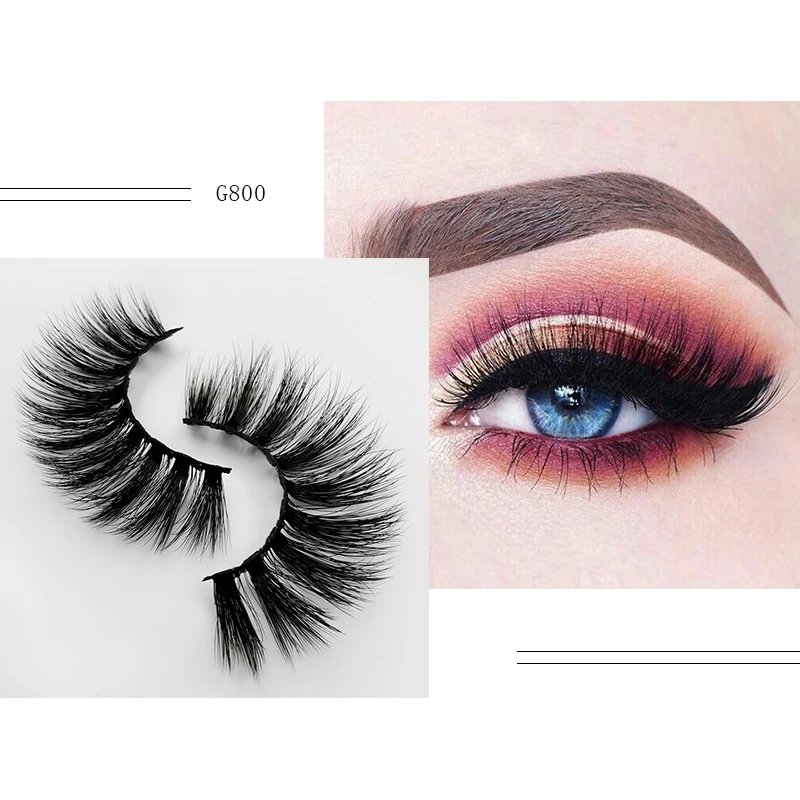 

5 pairs natural false eyelashes fake lashes long makeup 3d mink lashes faux eye lashes extension cilio mink eyelashes for beauty