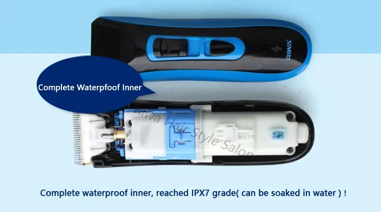 Riwa ipx7 класс водонепроницаемый профессиональная машинка для стрижки волос высокого качества ce сертифицированный cordless машинка для стрижки волос re-750a