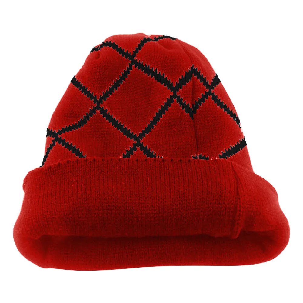 Feitong мужская унисекс вязаная Лыжная шапка, мешковатая громоздкая зимняя Кепка в стиле хип-хоп, мужская шапка