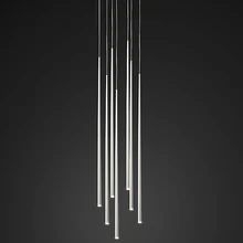 Светодиодный светильник для дома и офиса, подвесной светильник с длинной трубкой, светодиодный конусный светильник, подвесной светильник для лестницы, ресторана, столовой, светодиодная лента