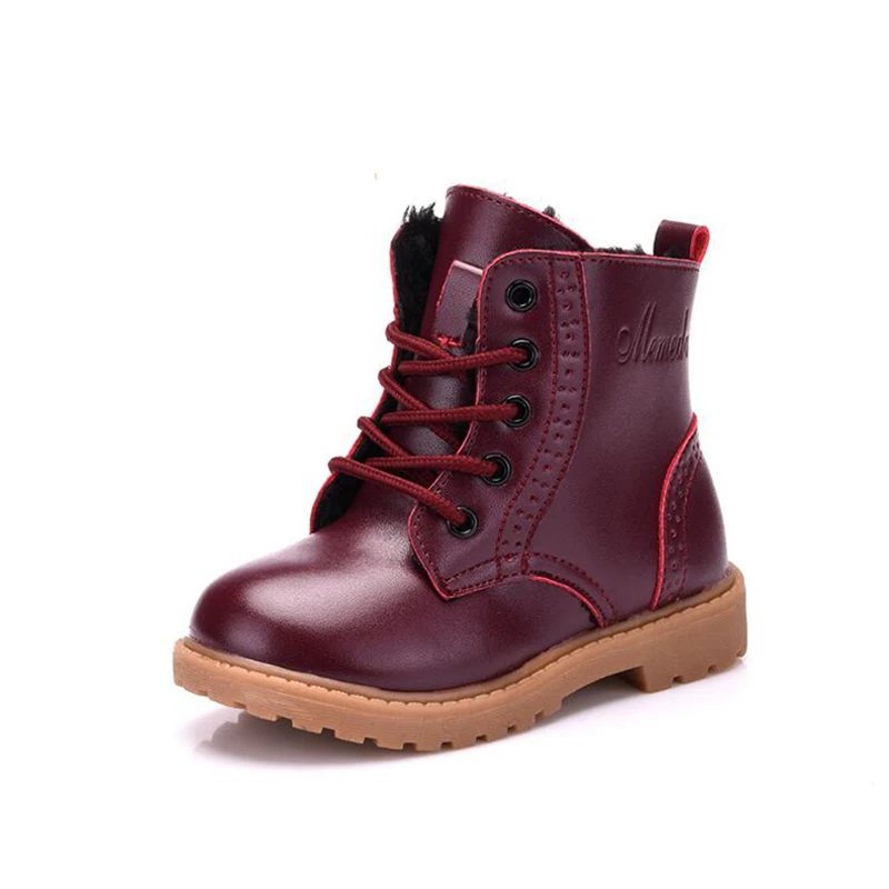 Online 2019 Otoño e Invierno niños y niñas botas Martin bebé niños botas de cuero genuino niños Martin zapatos de moda