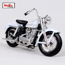 Maisto 1:18 1952 Harley K модель белого и синего цвета черный мотоцикл велосипед модель велосипеда Коллекция Новый в коробке Бесплатная доставка 18858