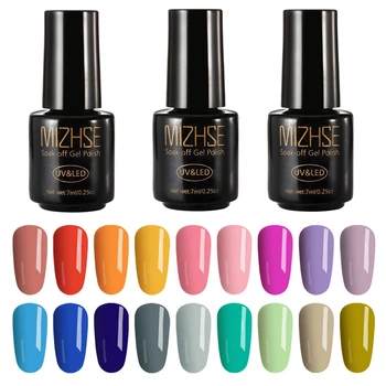 

MIZHSE Nail Polish Set For Gel Nails Extension Polish Soak off UV Semi Permanent LED Manicure Hybrid Nail Polish Gel Varnishes