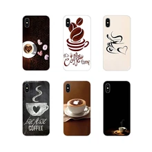 Para Motorola Moto X4 E4 E5 G5 G5S G6 Z Z2 Z3 G3 G2 C jugar Plus transparente TPU casos café amor con corazón I Love café único