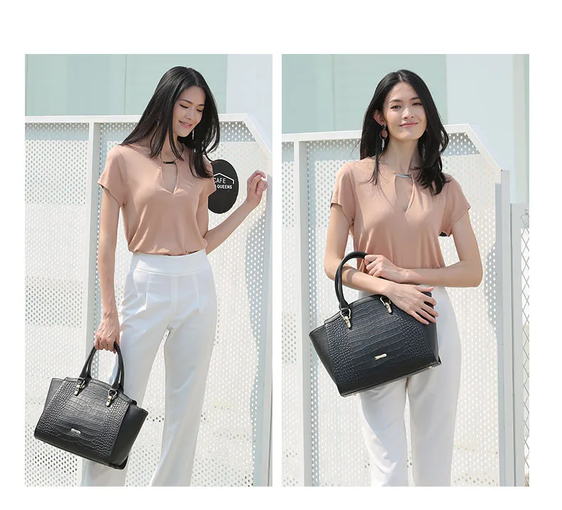HONGU Famous Designer Women Handbag Crocodile Pattern Envelope Top-Handle Bags Ladies Tote Trapeze Female Messenger Bags Zipper     H51305300- (7)
