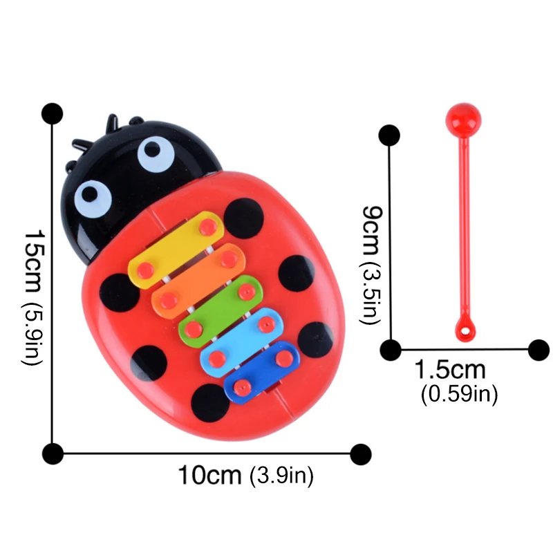 Божья коровка ручная, ударная фортепиано ребенок раннего обучения музыкальная игрушка детская перкуссия инструмент игрушки подарок