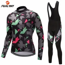 FUALRNY Cycling Clothing Set Long Sleeve Men Women Winter Thermal Fleece Bike Bicycle Jersey Cycling Bib Pants Sets MTB Clothes FUALRNY Cycling Clothing Set Long Sleeve Men Women Winter Thermal Fleece Bike Bicycle Jersey Cycling Bib Pants Sets MTB Clothes