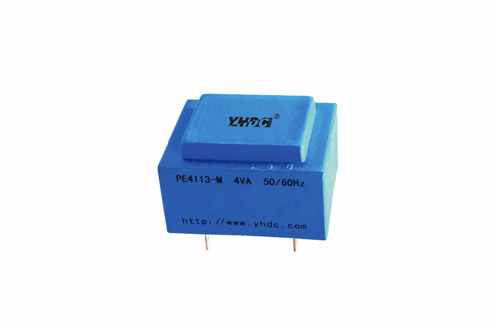 YHDC PE4113-M мощность 4VA 230 V/12 V герметизированный трансформатор для PCB монтируемый изоляционный трансформатор