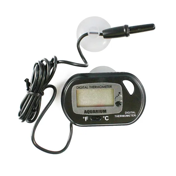 Цифровой датчик термометр проводной аквариум черный