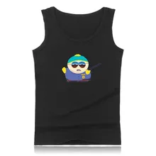 Summer Vest South Park Tank Top Men Bodybuilding And Plus Size South Park Exercise Workout Tank Tops Sherlock Logo Black Clothes
