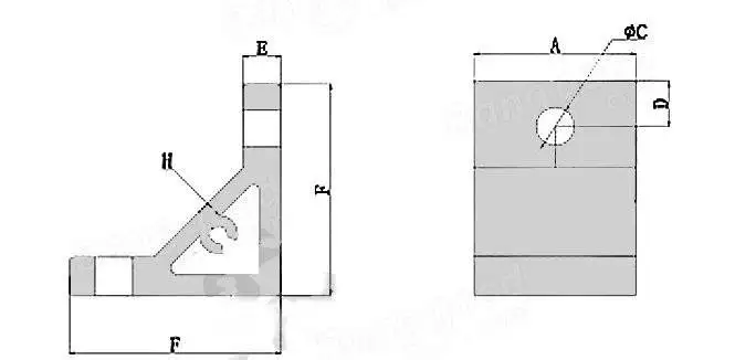 Machifit 90 Degree Aluminium Angle Corner Joint Corner Connector Bracket for 4040 Aluminum Profile