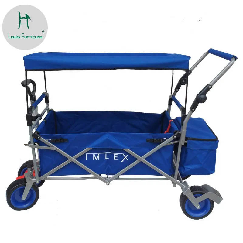 

Louis Fashion Kitchen Trolleys Children's Supermarket Shopping Folding Outdoor Fishing Camping Transporting and Pulling Trucks
