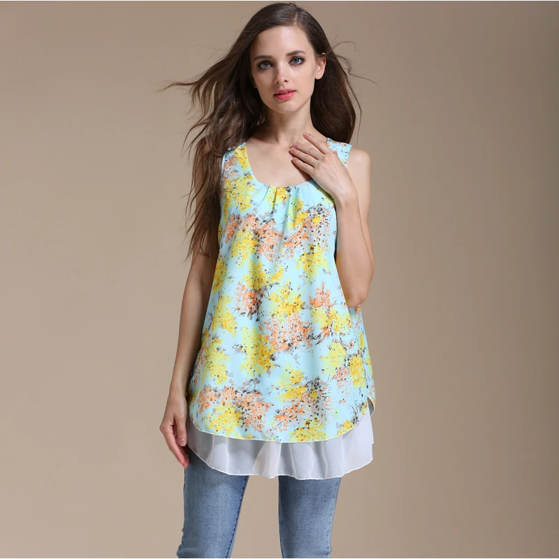 Summer Chiffon Maternity Breastfeeding Clothes Women Pregnant