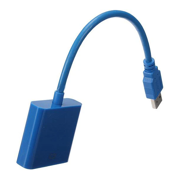 USB 3,0 к VGA дисплей внешний видео кабель адаптер для Win 7 8