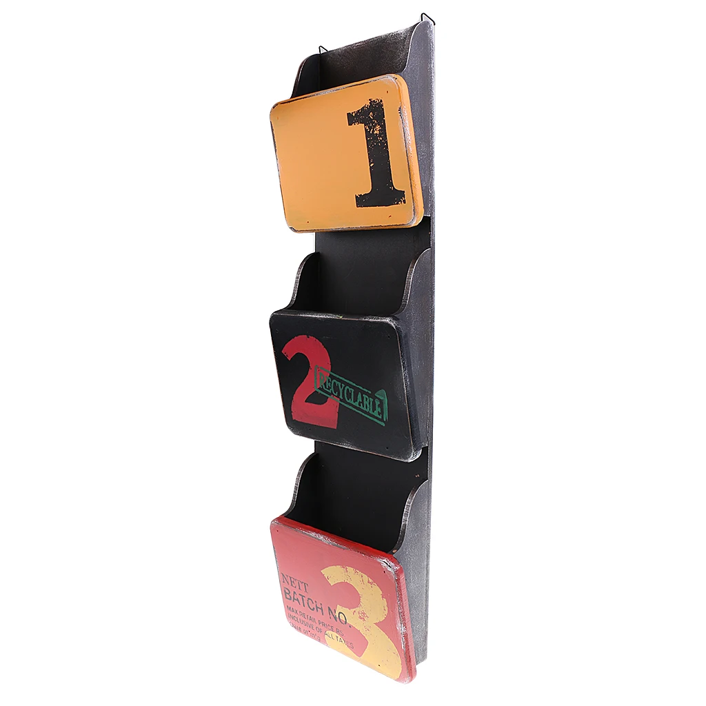 Wooden Mail Box Letter Wall Mounted Holder Storage Racks Displays Retro Decor