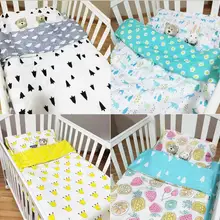 Натяжная простыня, лидер продаж Детская кроватка комплект постельного белья 3 шт. набор постельных принадлежностей для детской кроватки включают в себя Подушка Чехол+ простыня+ пододеяльник без наполнителя