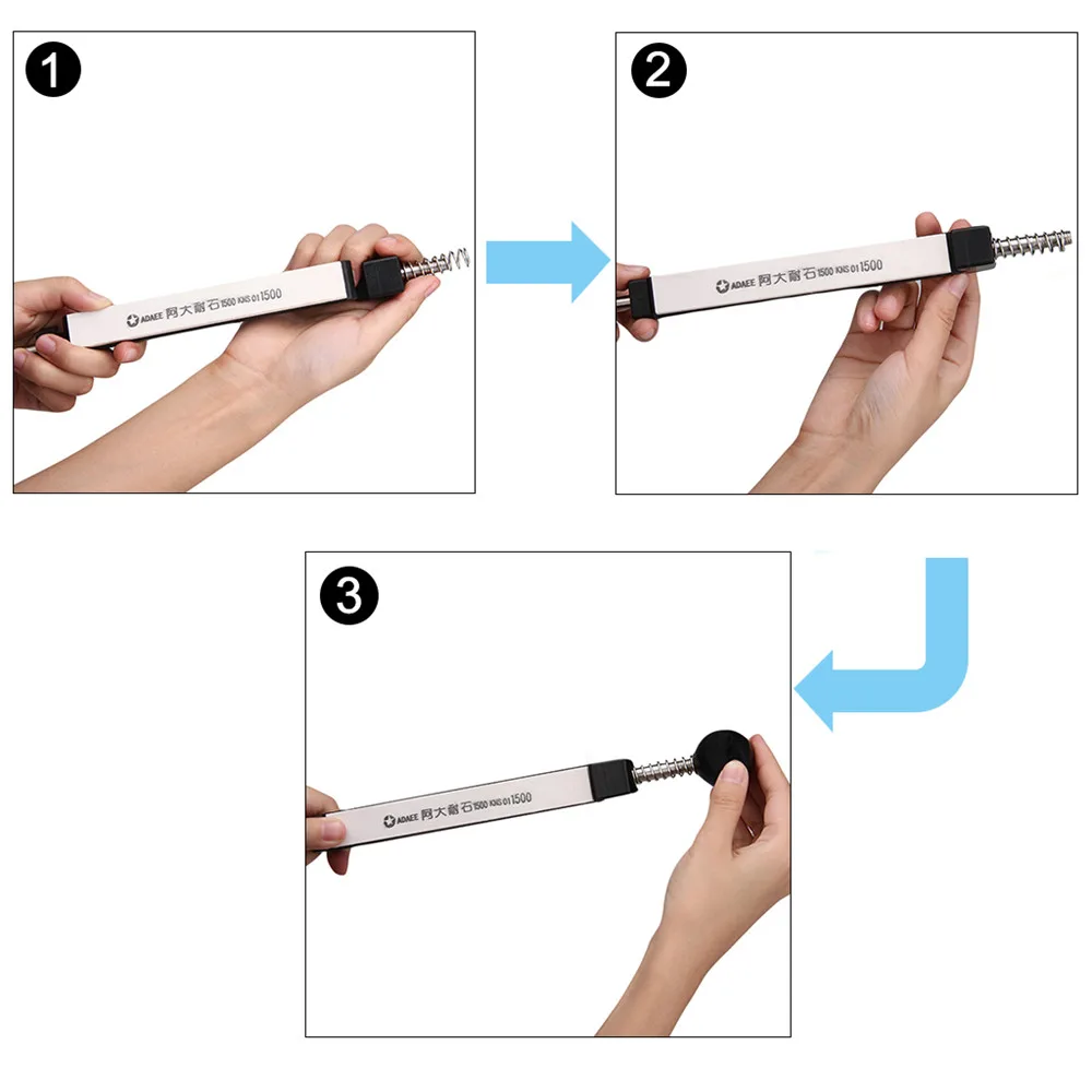 Ruixin Pro Knife Sharpener Update Professional Kitchen Knife Sharpener System 4pcs Whetstones Apex Edge Pro with Suction Cups 15