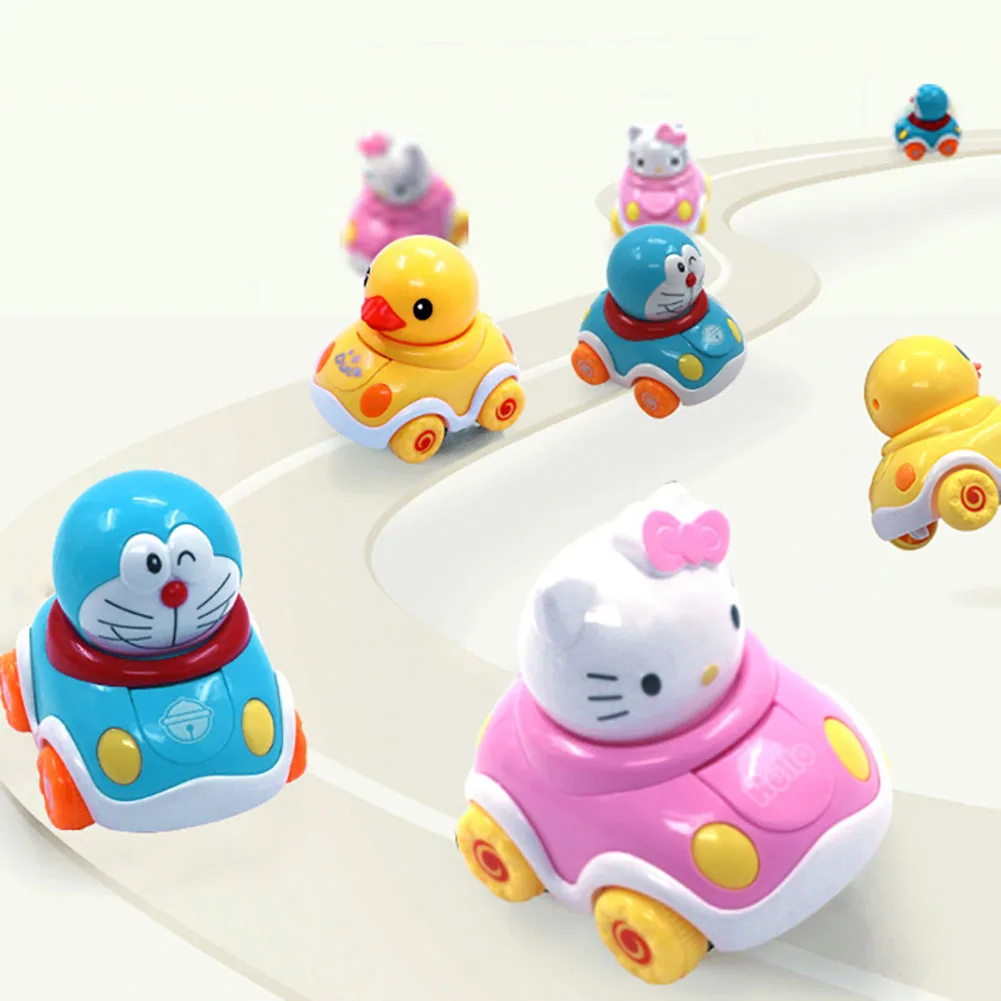 

4 colors Children's inertia cartoon car funny baby toy wisdom early education simulation can run car toys for children gift