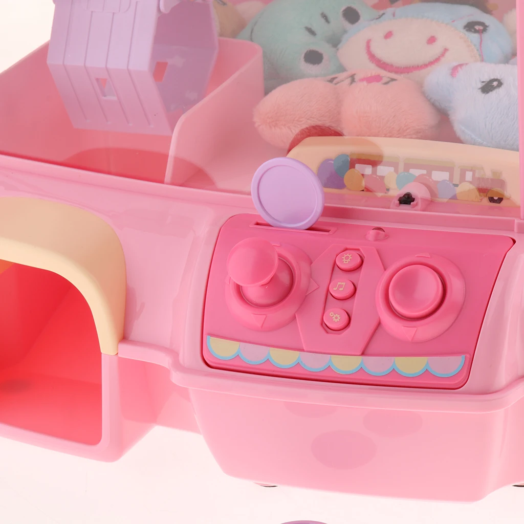Electronic Claw Toy Catching Doll Grabber Machine Arcade Game Toy, Automatic Coin, Sound & Light 