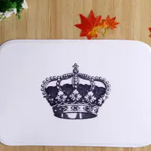 40*60 см белая корона коврики для ванной Противоскользящие коврики коралловый флис водный ковер для ванной комнаты спальни дверной коврик онлайн