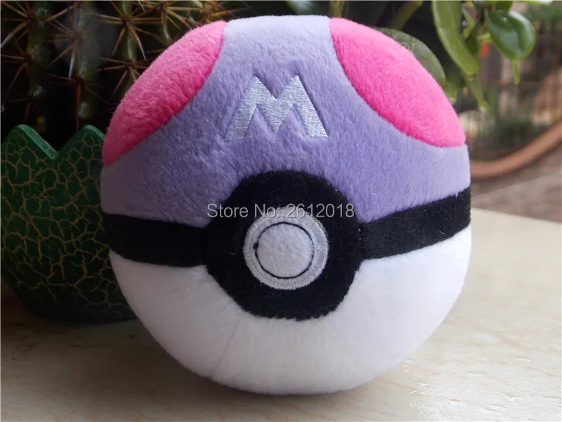 

New Official Go Plus X & Y Pokeball 5" Plush Doll Master Ball