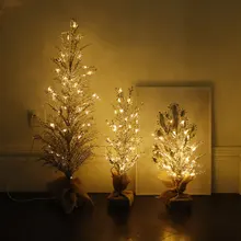 Хрустальный ледяное дерево светодиодный ночник USB мощность украшения дома Дерево атмосферная настольная лампа Освещение для дома и свадьбы освещение в помещении