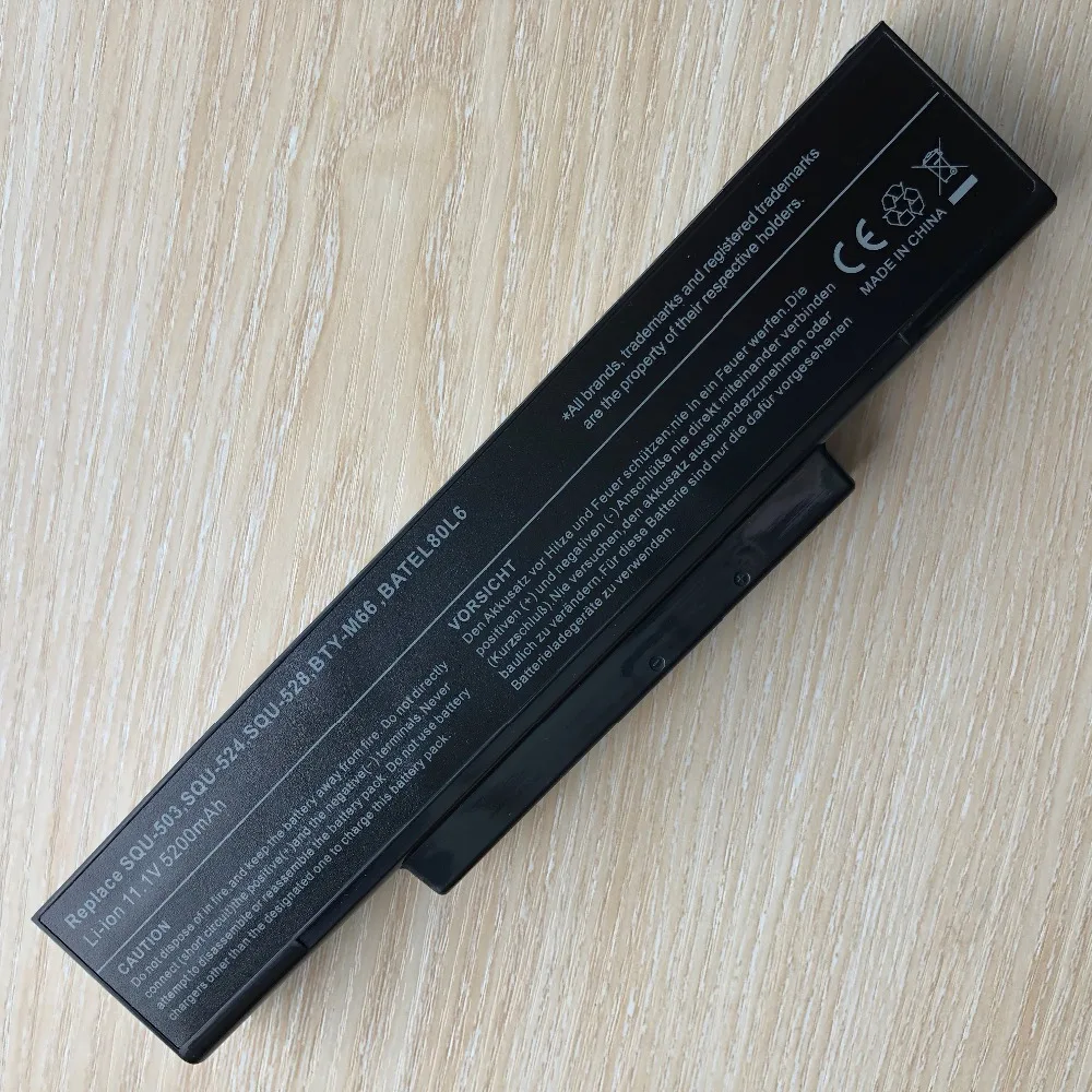 Ноутбук Батарея для LG/Asus ED500 M740BAT-6 M660BAT-6 M660NBAT-6 SQU-524 SQU-528 SQU-529 SQU-718 BTY-M66 BTY-M67 BTY-M68